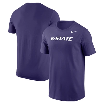 Men's Nike Purple Kansas State Wildcats Logo T-Shirt