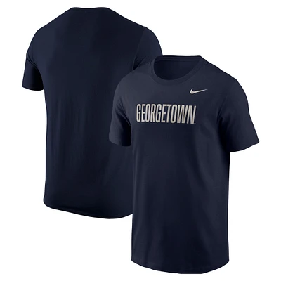 Men's Nike Navy Georgetown Hoyas Logo T-Shirt