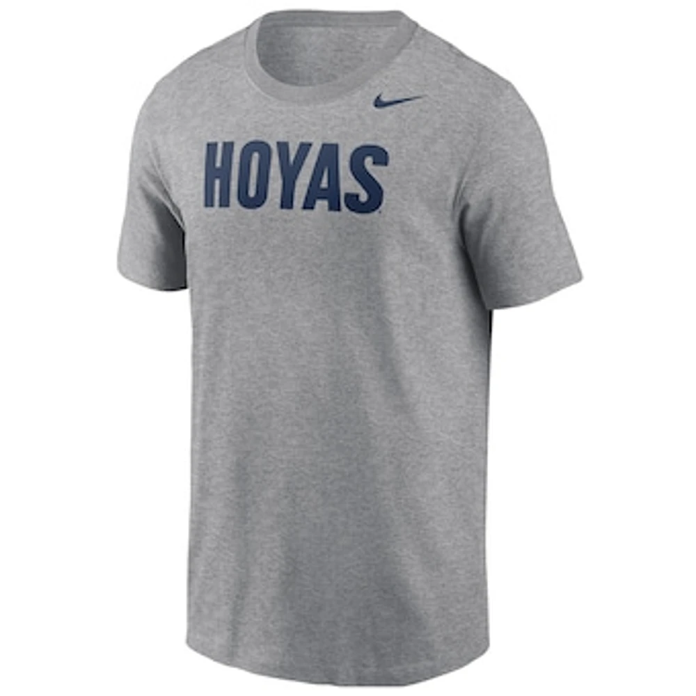 Men's Nike Gray Georgetown Hoyas Logo T-Shirt