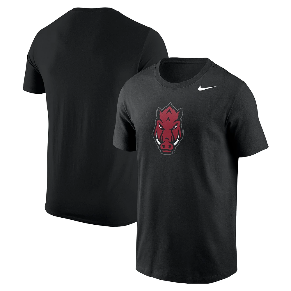 Men's Nike Black Arkansas Razorbacks Logo T-Shirt