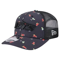 Men's New Era  Navy/Black New York Jets Adventure Drinks Pattern 9SEVENTY Stretch-Snap Hat