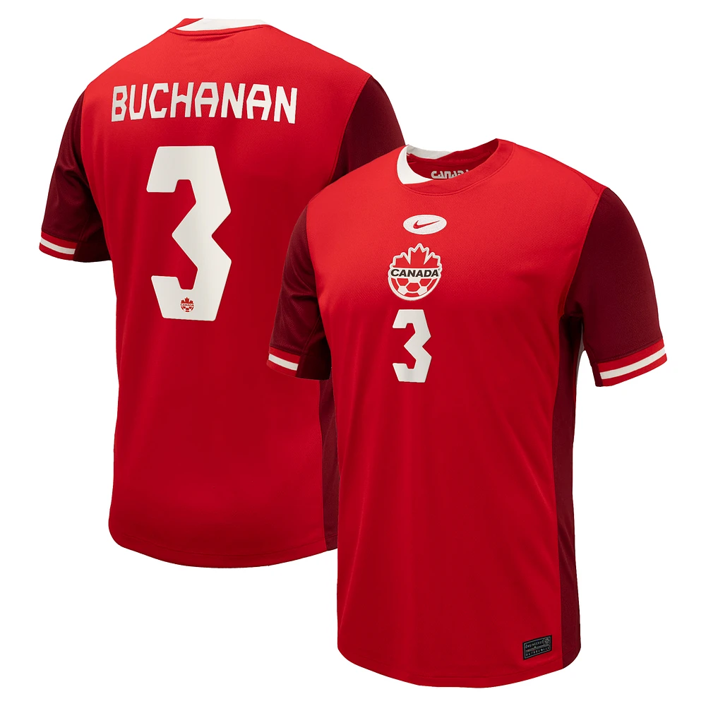 Men's Nike Kadeisha Buchanan Red Canada Soccer 2024 Home Replica Jersey