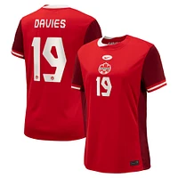 Women's Nike Alphonso Davies Red Canada Soccer 2024 Home Replica Jersey