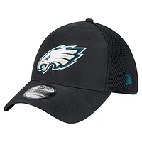 Men's New Era Black Philadelphia Eagles Active Camo 39THIRTY Flex Hat