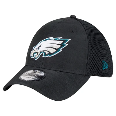 Men's New Era Black Philadelphia Eagles Active Camo 39THIRTY Flex Hat
