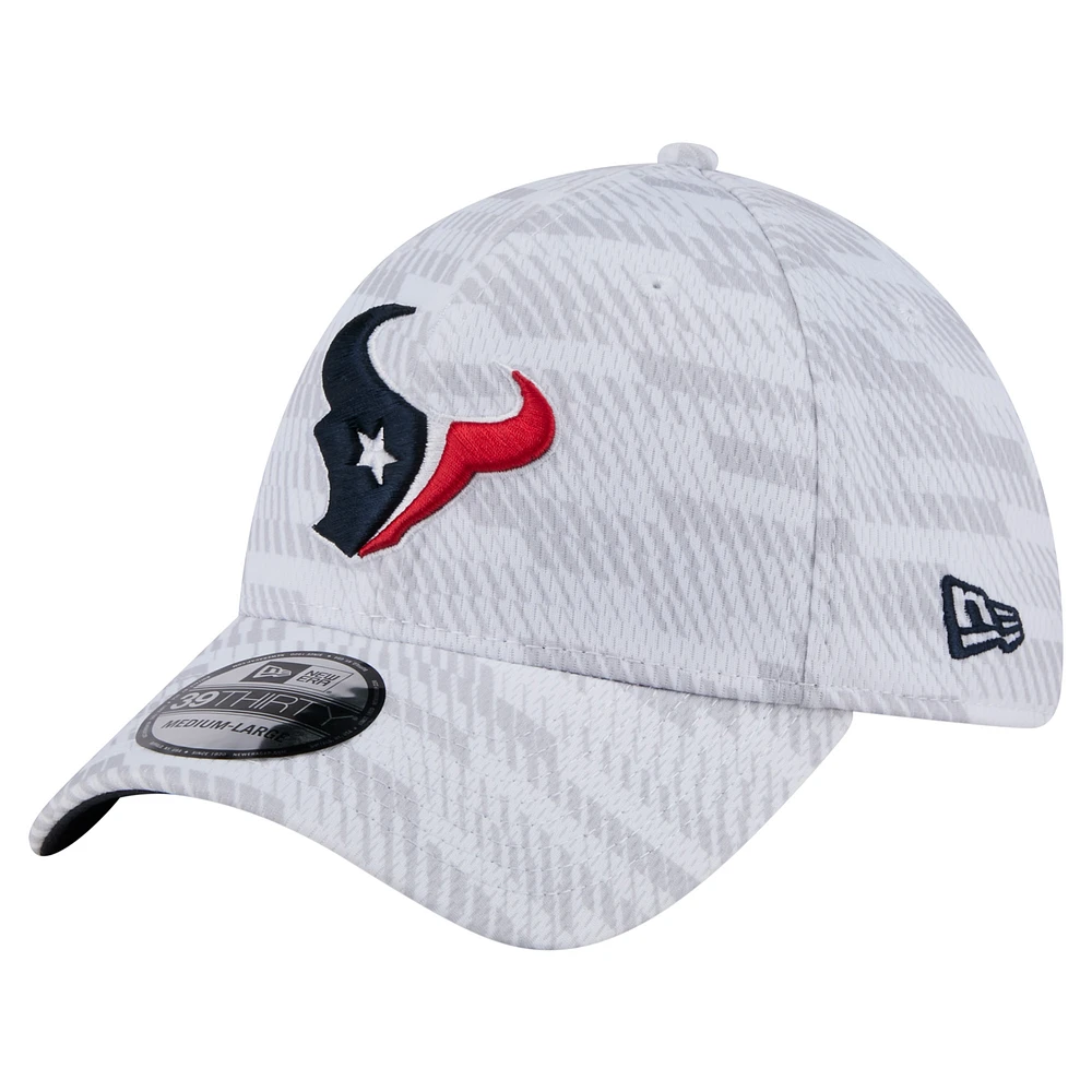 Men's New Era White Houston Texans Gameday Graded 39THIRTY Flex Hat