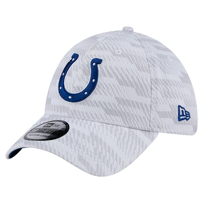 Men's New Era  White Indianapolis Colts Gameday Graded 39THIRTY Flex Hat