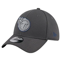 Men's New Era Graphite Tennessee Titans  Main 39THIRTY Flex Hat