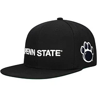 Men's Mitchell & Ness  Black Penn State Nittany Lions Triple Play Snapback Hat