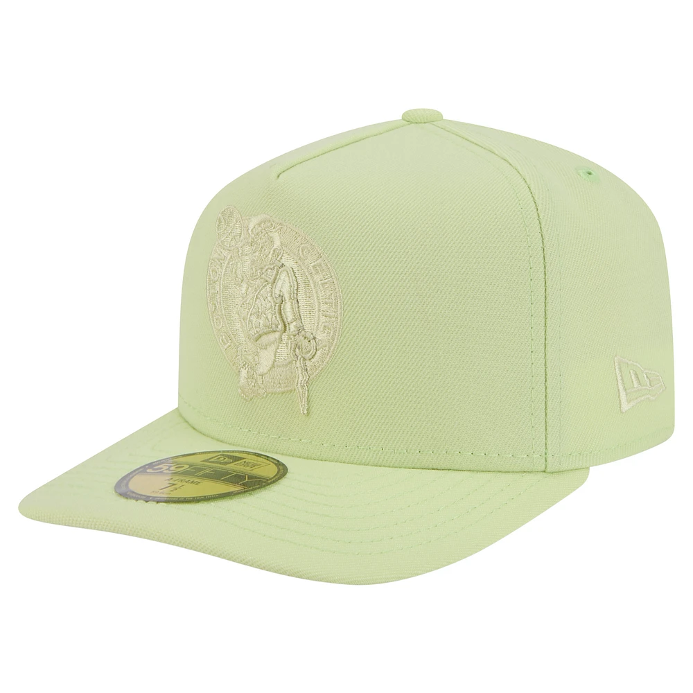Men's New Era Boston Celtics Colorpack A-Frame Pinch Front 59FIFTY Fitted Hat