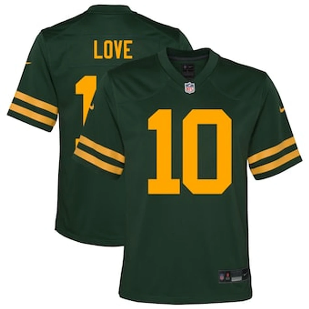 Youth Nike Jordan Love Green Bay Packers Alternate Game Jersey