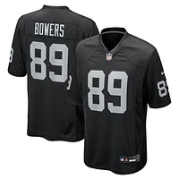 Youth Nike Brock Bowers Black Las Vegas Raiders Team Game Jersey