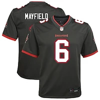 Youth Nike Baker Mayfield Pewter Tampa Bay Buccaneers Alternate Game Jersey