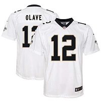 Youth Nike Chris Olave White New Orleans Saints Game Jersey