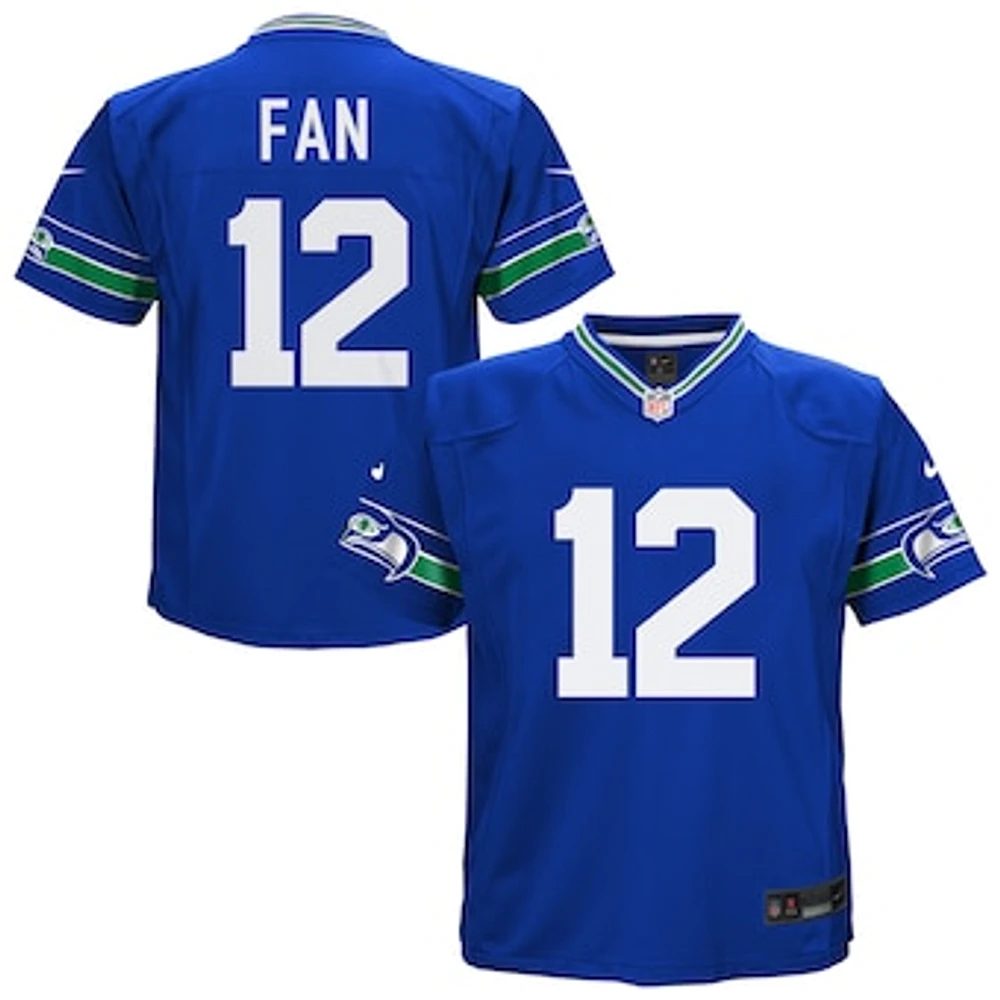 Preschool Nike 12th Fan Royal Seattle Seahawks Alternate Game Jersey