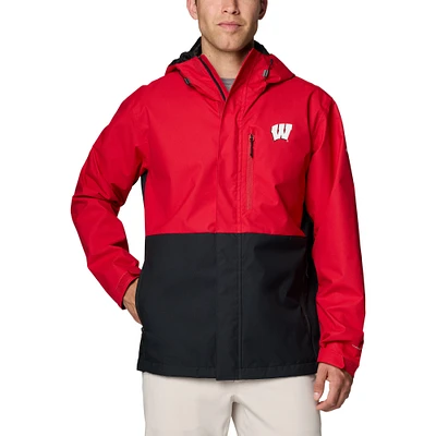 Men's Columbia  Red Wisconsin Badgers Field Bound Omni-Tech™ Full-Zip Jacket