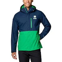 Men's Columbia  Navy Notre Dame Fighting Irish Field Bound Omni-Tech™ Full-Zip Jacket