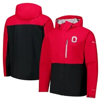 Men's Columbia  Scarlet Ohio State Buckeyes Field Bound Omni-Tech™ Full-Zip Jacket