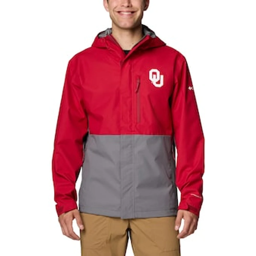 Men's Columbia  Crimson Oklahoma Sooners Field Bound Omni-Tech™ Full-Zip Jacket