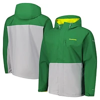 Men's Columbia  Green Oregon Ducks Field Bound Omni-Tech™ Full-Zip Jacket