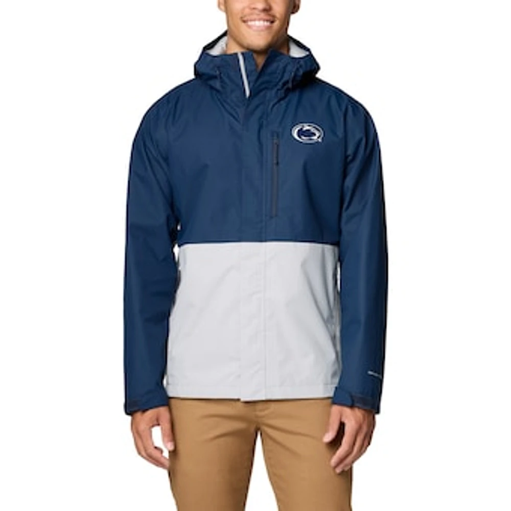 Men's Columbia  Navy Penn State Nittany Lions Field Bound Omni-Tech™ Full-Zip Jacket