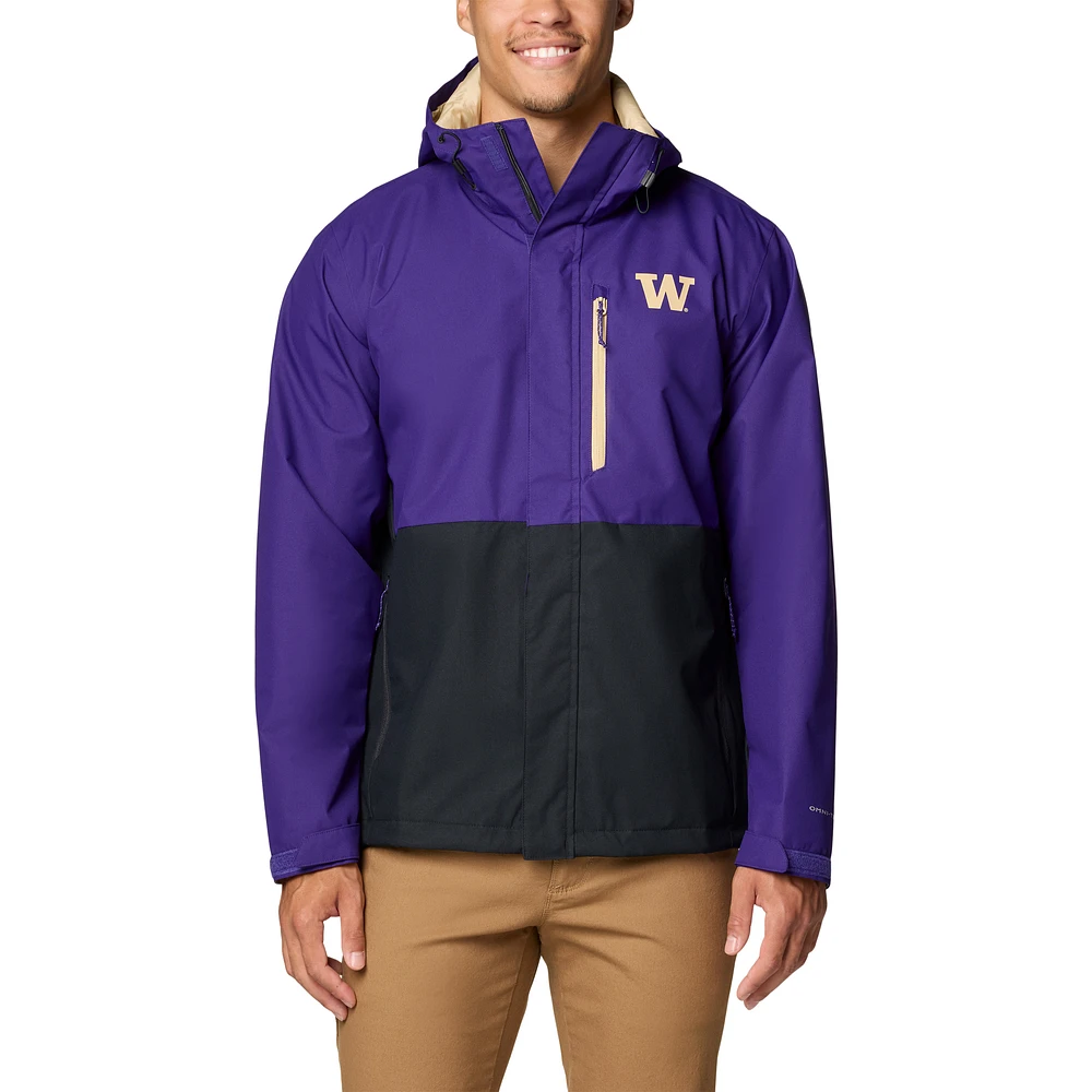 Men's Columbia  Purple Washington Huskies Field Bound Omni-Tech™ Full-Zip Jacket