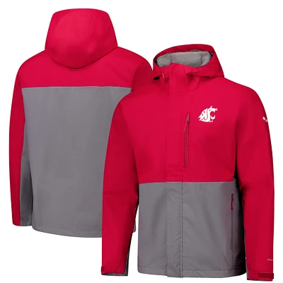 Men's Columbia  Crimson Washington State Cougars Field Bound Omni-Tech™ Full-Zip Jacket