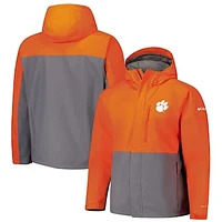 Men's Columbia  Orange Clemson Tigers Field Bound Omni-Tech™ Full-Zip Jacket