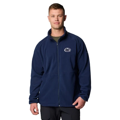 Men's Columbia  Navy Penn State Nittany Lions Flanker IV Fleece Raglan Full-Zip Jacket