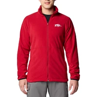 Men's Columbia  Cardinal Arkansas Razorbacks Flanker IV Fleece Raglan Full-Zip Jacket