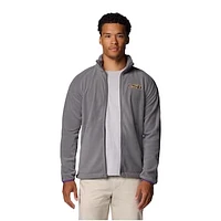 Men's Columbia  Gray LSU Tigers Flanker IV Fleece Raglan Full-Zip Jacket