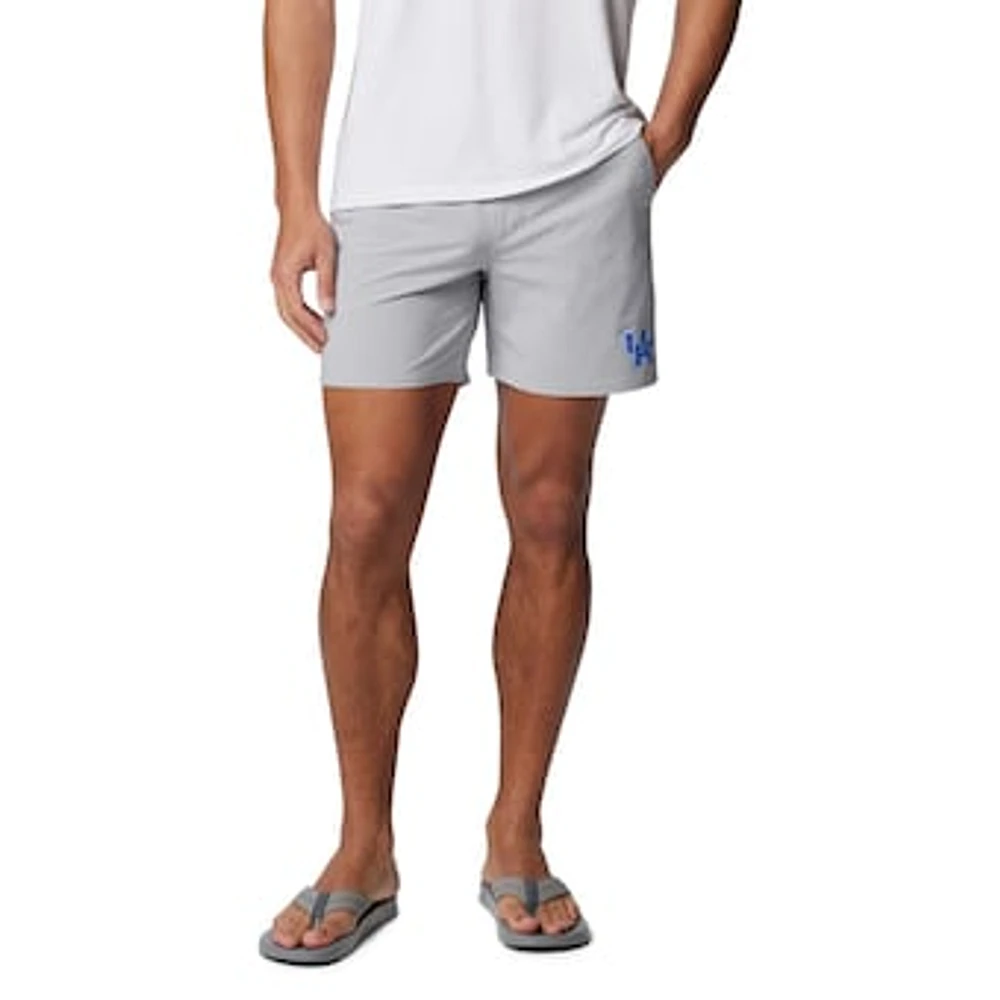 Men's Columbia Gray Kentucky Wildcats PFG Terminal Roamer™ Omni-Shade™ Stretch Shorts