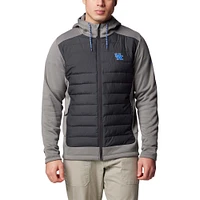 Men's Columbia  Charcoal/Gray Kentucky Wildcats Out-Shield Hybrid Full-Zip Hoodie Jacket