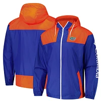 Men's Columbia Royal Florida Gators Flash Challenger II Omni-Shade Full-Zip Windbreaker Jacket