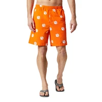 Men's Columbia Orange Clemson Tigers Backcast III Printed Short