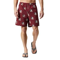 Men's Columbia Garnet Florida State Seminoles Backcast III Printed Short