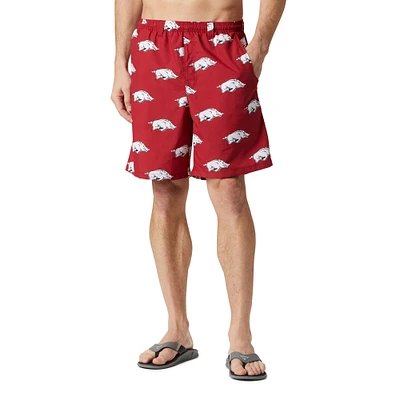 Men's Columbia Cardinal Arkansas Razorbacks Backcast III Printed Short