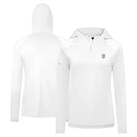Women's Levelwear USWNT Raven Quarter-Zip Pullover Hoodie