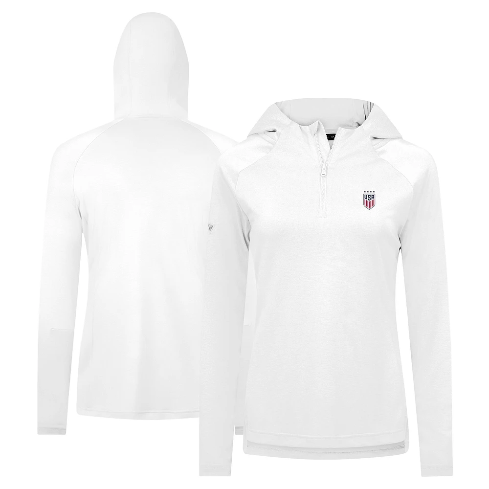 Women's Levelwear USWNT Raven Quarter-Zip Pullover Hoodie