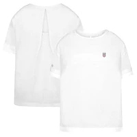 Women's Levelwear White USWNT Tulip Oversized T-Shirt