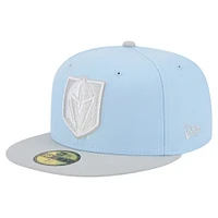 Men's New Era  Light Blue/Gray Vegas Golden Knights Color Pack Two-Tone 59FIFTY Fitted Hat