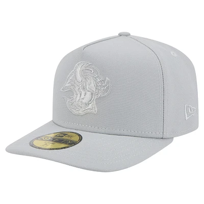 Men's New Era Gray Buffalo Sabres Color Pack A-Frame 59FIFTY Fitted Hat