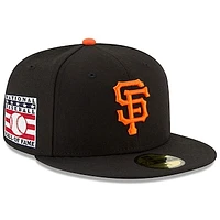 Men's New Era Black San Francisco Giants National Baseball Hall of Fame 59FIFTY Fitted Hat