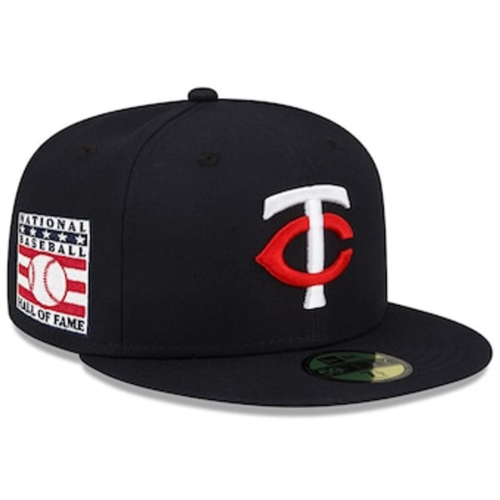 Men's New Era Navy Minnesota Twins National Baseball Hall of Fame 59FIFTY Fitted Hat