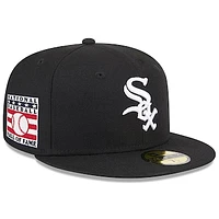 Men's New Era Black Chicago White Sox National Baseball Hall of Fame 59FIFTY Fitted Hat