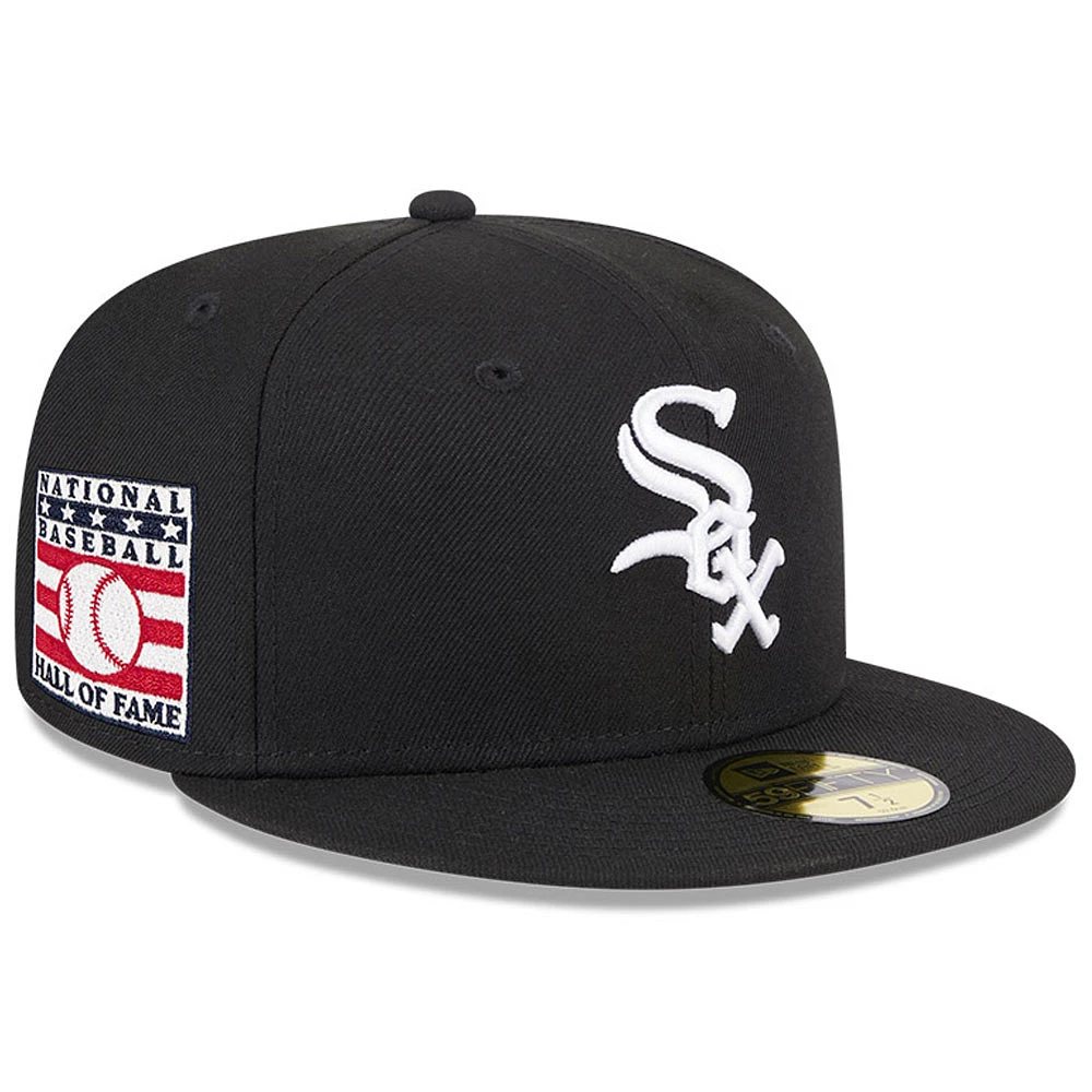 Men's New Era Black Chicago White Sox National Baseball Hall of Fame 59FIFTY Fitted Hat