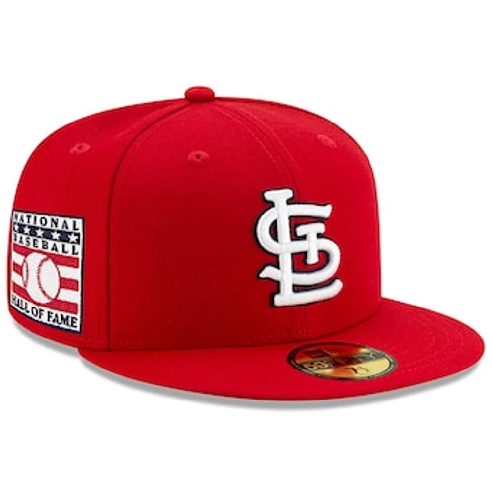 Men's New Era Red St. Louis Cardinals National Baseball Hall of Fame 59FIFTY Fitted Hat