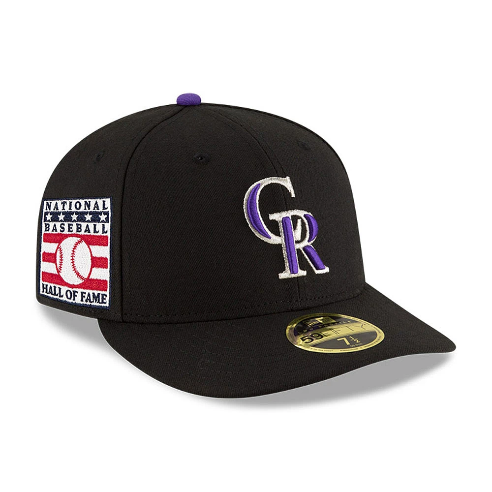 Men's New Era Black Colorado Rockies National Baseball Hall of Fame Low Profile 59FIFTY Fitted Hat