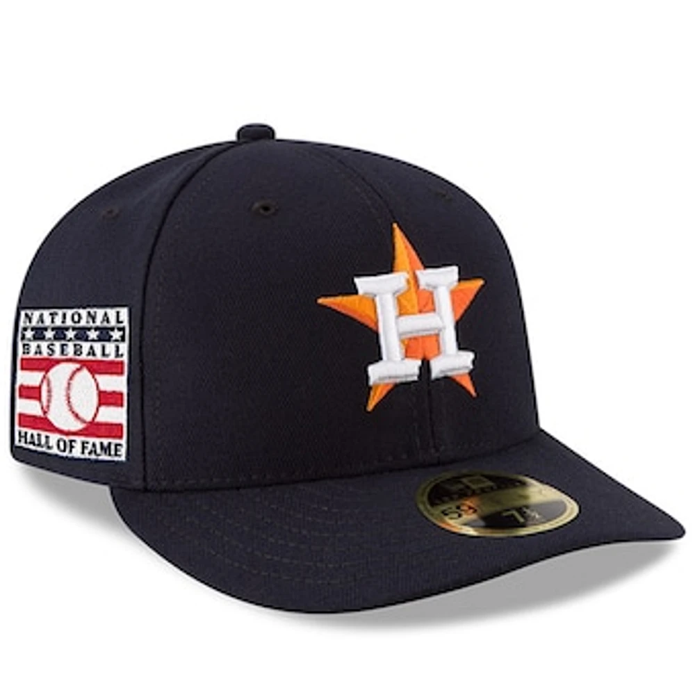 Men's New Era Navy Houston Astros National Baseball Hall of Fame Low Profile 59FIFTY Fitted Hat