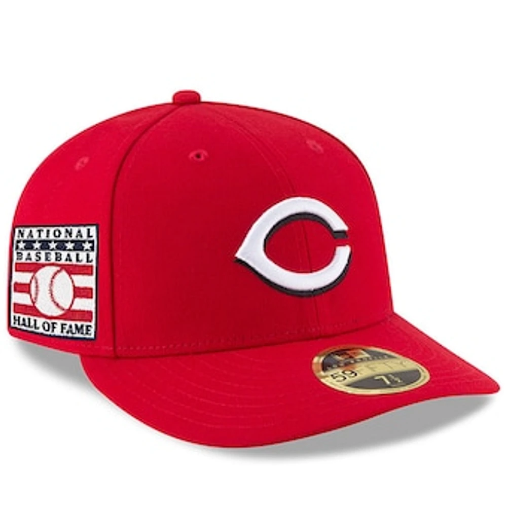 Men's New Era Red Cincinnati Reds National Baseball Hall of Fame Low Profile 59FIFTY Fitted Hat